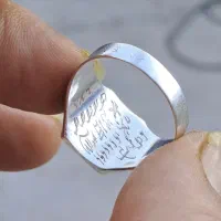 انگشتر نقره حکاکی،خاص،کمیاب،عیار925|جواهرات|بوشهر, |دیوار