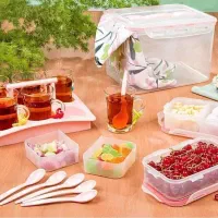 یک سرویس چای خوری لیمون