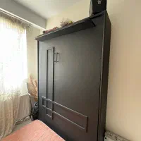 تخت دیواری چوبی دو نفره