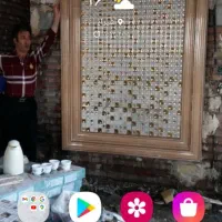 کاشی کاری وسنگ کاری ساختمان پله اپن  موزائیک