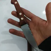 چاقو قصابی و جیبی فنر اره آتیشی فولاد دسته عناب|کوهنوردی و کمپینگ|قم, نخودی|دیوار