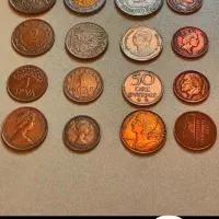 آلبوم سکه های خارجی به صورت کلی فروخته میشود|کلکسیون سکه، تمبر، اسکناس|قم, پشت انبار نفت|دیوار