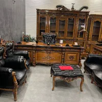 مبلمان اداری کلاسیک میزمدیریت ۲۶۰کتابخانه ۲۸۰فندقی|دفتر کار|تهران, شهرک شریفی|دیوار