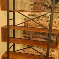 استند چوب و فلز|کتابخانه، شلف، قفسه‌های دیواری|تهران, شهران جنوبی|دیوار