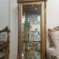 بوفه چوب راش ورق طلا