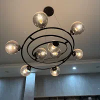 لوستر ۹ شعله و لاینر