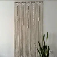 پرده مکرومه|پرده، رانر، رومیزی|الیگودرز, |دیوار