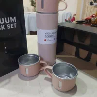 فلاسک  لیوان  بانکه و پیرکس نمکدان پارچ