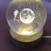 چراغ خواب 3Dطرح ماه|چراغ خواب و آباژور|اصفهان, ارغوانیه|دیوار