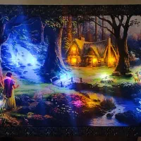 تابلو دیواری منظره بک لایت، تزئینی LED، چراغ خواب|تابلو، نقاشی، عکس|تبریز, |دیوار