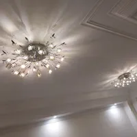 لوستر سقفی استیل یک جفت
