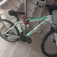 دوچرخه  مشکی آبی سایز ۲۰