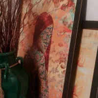 ۵ تا تابلو مدرن تابلو دکوراتیو چوبی قاب پتینه