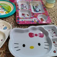 تعدادی ظروف غذای کودک نو و در حد نو|ظروف نگهدارنده، پلاستیکی، یک‌بارمصرف|کرج, عظیمیه|دیوار