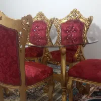 میز وصندلی ۶نفره سلطنتی در حد نو نو
