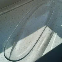 دیس کریستال بیضی  برند ایتالیایی وی دی وی