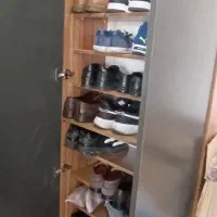 جای کفشی رنگ عسلی و طوسی نو|کتابخانه، شلف، قفسه‌های دیواری|تهران, طیب|دیوار