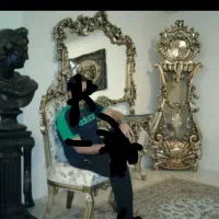 ساعت چوبی ایستاده ورق طلا