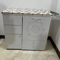 میز اتو و چرخ خیاطی (مدل آسانسوری)