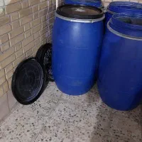 بشکه پلاستیکی 220 لیتری آلمانی در باز (خارجی)