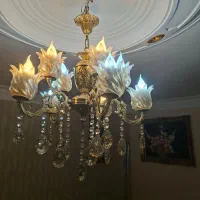 ۲ عدد لوستر برنز ۵ شاخه ۱۰ شعله