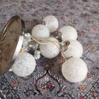 یک لوستر ۱۰تای سالم فقط ۲تاشیشش شگسته|لوستر و چراغ آویز|تبریز, |دیوار