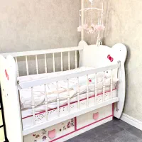 تخت کودک گهواره ای هلو کیتی