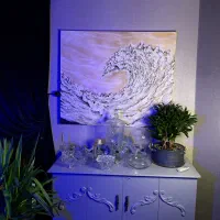 تابلو سبک مدرن موج دریا