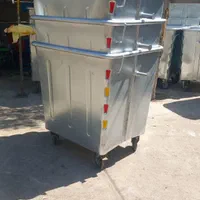 سطل زباله گالوانیزه ۷۷۰ لیتری ۱۱۰۰ لیتری