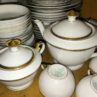 عتیقه آلمانی ، سرویس قدیمی غذا و چایخوری انتیک
