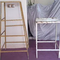 دو عددچهارپایه نردبان تمیز