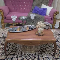 مبل7نفره چوبی|مبلمان خانگی و میز عسلی|قائم‌شهر, |دیوار