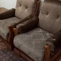 مبل راحتی تمام چوب|مبلمان خانگی و میز عسلی|چمستان, |دیوار