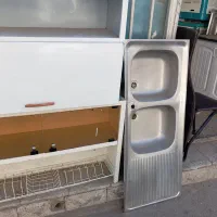 کابینت زیر سینگی و آبچکان فلزی|آب‌چکان و نظم‌دهنده ظروف|نیشابور, گنبد سبز|دیوار