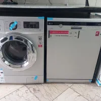 ماشین لباسشویی ۸ کیلویی ال جی ست ظرفشویی سیلور