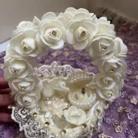 ۳تا سبد مخمل به همراه جای حلقه وقندساب|صنایع دستی و سایر لوازم تزئینی|ری, حمزهآباد|دیوار