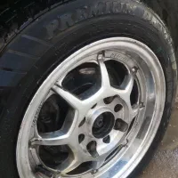 لاستیک با رینگ پرایدی|قطعات یدکی و لوازم جانبی|شیراز, بالا کفت|دیوار