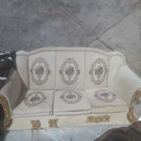 یک دست مبل هفت نفره سالم و تمیز|مبلمان خانگی و میز عسلی|سیرجان, |دیوار