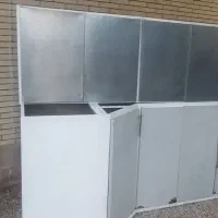 کابینت فلزی با ورق محکم و سینگ ۲قلو