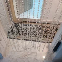 پرده کریستال ۱۳۰/۲۶۰نو قیمت۶۵۰۰میلیون