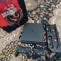 فروش ps4 اسلیم ۱ترا ۲دسته همراه با لوازم جانبی|کنسول، بازی ویدئویی و آنلاین|محلات, |دیوار