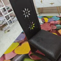 ۴ عدد صندلی جنس ام دی آف سنگین کفی چرمی|میز و صندلی غذاخوری|شیراز, قدوسی شرقی|دیوار