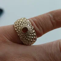 انگشتر نقره دست ساز قلمزنی مردانه و زنانه|جواهرات|پرند, فاز ۶|دیوار