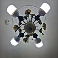 دوعدد لوستر ۴شاخه مدرن