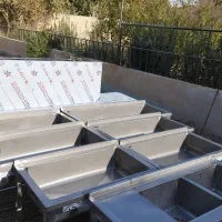 میزکار استیل سینک وان ترولی جاسیخی کابینت