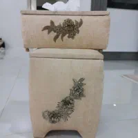 جای سطل و دستمال مخمل