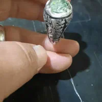 انگشتر موزنایت قلم کاری استاد الماسی