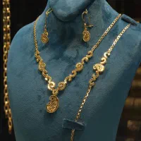 نیم ست یزدی|جواهرات|یزد, |دیوار