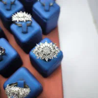 انگشتر های نگین ریز|جواهرات|تبریز, |دیوار