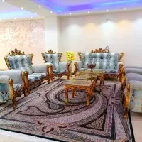 مبل استیل کلاسیک 9 نفره با میز بزرگ و عسلی|مبلمان خانگی و میز عسلی|رباط‌کریم, رباط‌کریم|دیوار